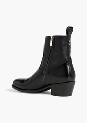 Jimmy Choo - Jesse glossed-leather ankle boots - Black - EU 35