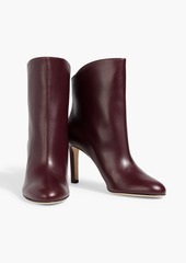 Jimmy Choo - Karter 85 leather ankle boots - Burgundy - EU 41.5