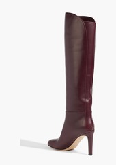 Jimmy Choo - Karter 85 leather knee boots - Burgundy - EU 36