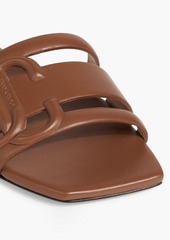 Jimmy Choo - Laran leather sandals - Brown - EU 36