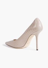 Jimmy Choo - Love 100 croc-effect leather pumps - Neutral - EU 41