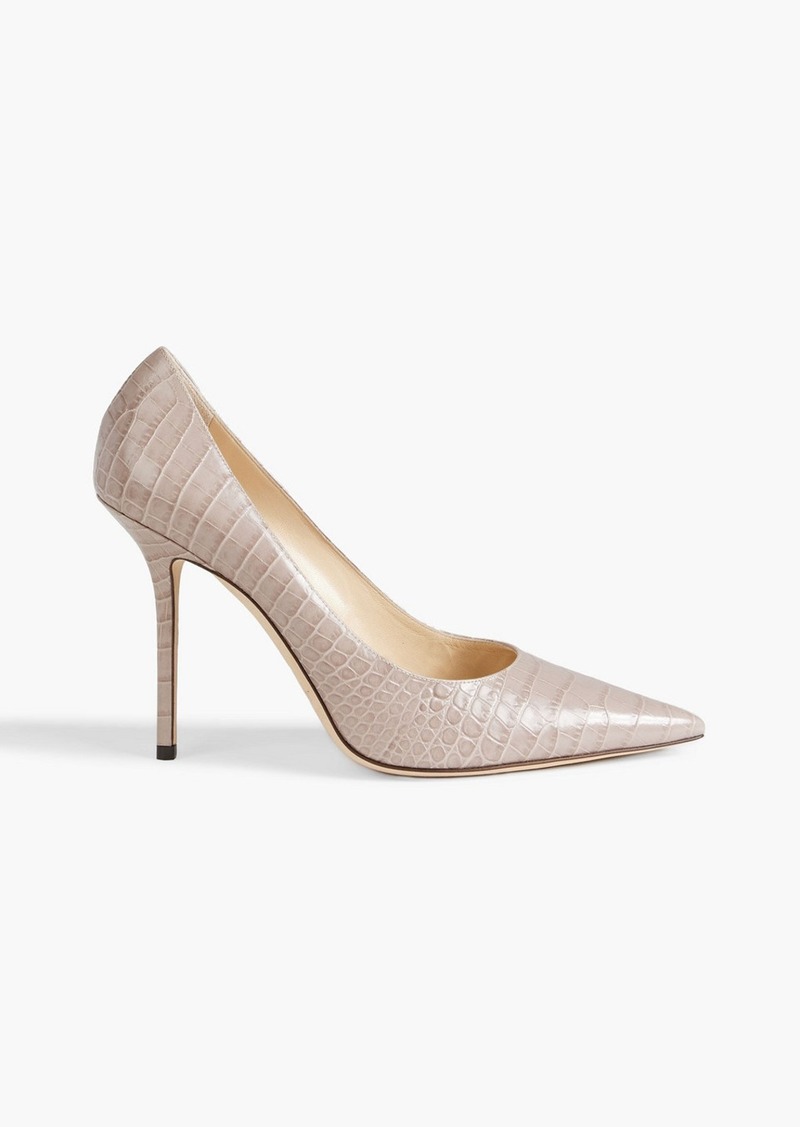 Jimmy Choo - Love 100 croc-effect leather pumps - Neutral - EU 41