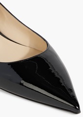 Jimmy Choo - Love patent-leather point-toe flats - Black - EU 35.5