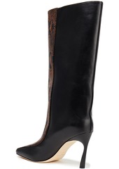 Jimmy Choo - Mabyn 85 snake-effect and smooth leather boots - Animal print - EU 38