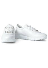 Jimmy Choo - Monza embossed leather sneakers - White - EU 35.5