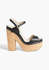 Jimmy Choo - Naylor leather platform sandals - Black - EU 41.5