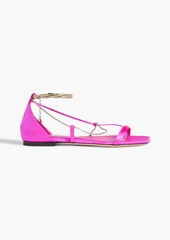 Jimmy Choo - Oriana chain-embellished satin sandals - Pink - EU 37