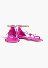 Jimmy Choo - Oriana chain-embellished satin sandals - Pink - EU 37