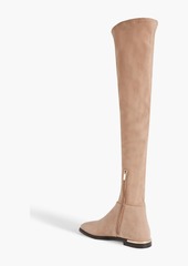 Jimmy Choo - Palina stretch-suede over-the-knee boots - Neutral - EU 38