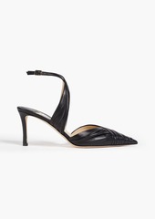 Jimmy Choo - Pleated leather pumps - Black - EU 36