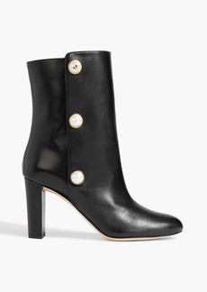 Jimmy Choo - Rina 85 embellished leather ankle boots - Black - EU 38