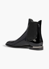 Jimmy Choo - Rourke Flat patent-leather Chelsea boots - Black - EU 34.5