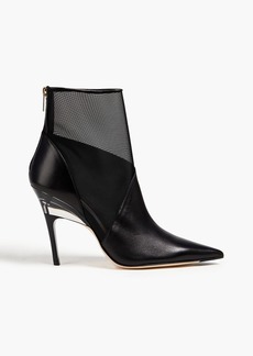 Jimmy Choo - Sioux 100 mesh-paneled leather ankle boots - Black - EU 35