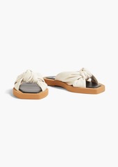 Jimmy Choo - Tropica knotted leather sandals - White - EU 35