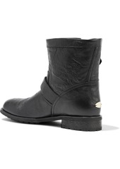 Jimmy Choo - Youth buckled crinkled-leather ankle boots - Black - EU 34