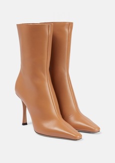 Jimmy Choo Agathe 100 leather ankle boots