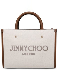 JIMMY CHOO Avenue bag in ivory fabric