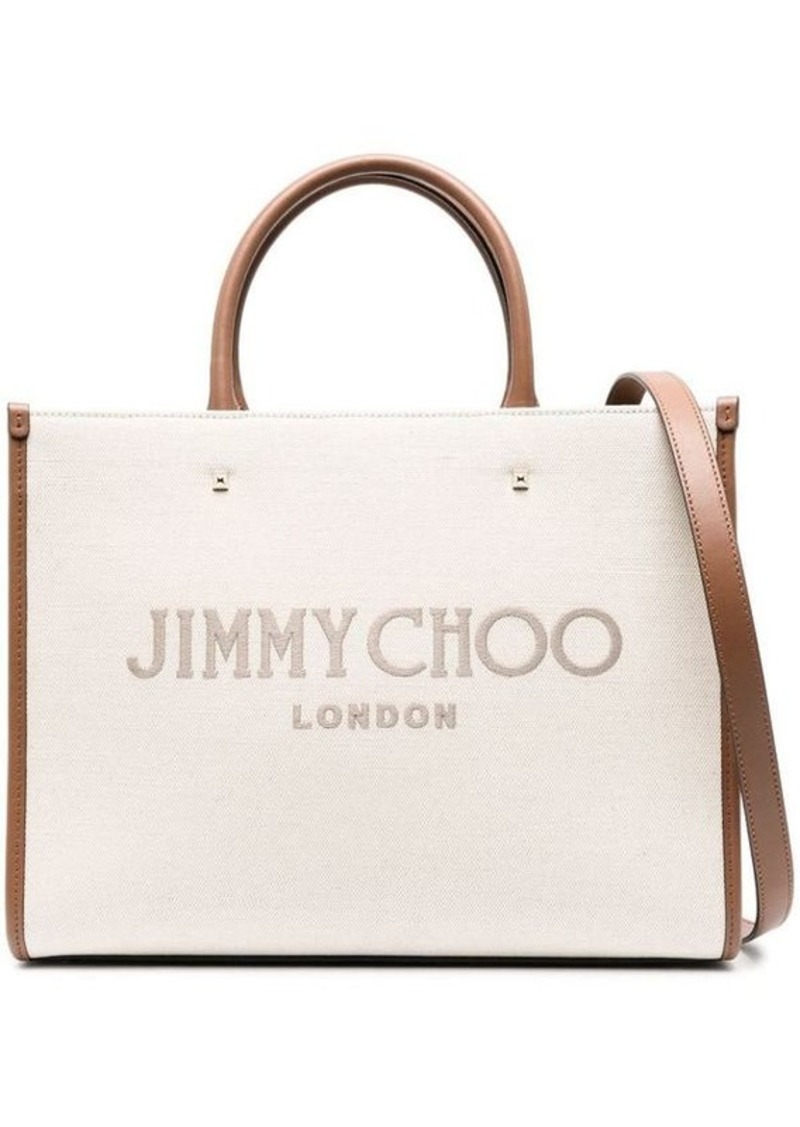 JIMMY CHOO Avenue M Tote canvas and leather tote bag