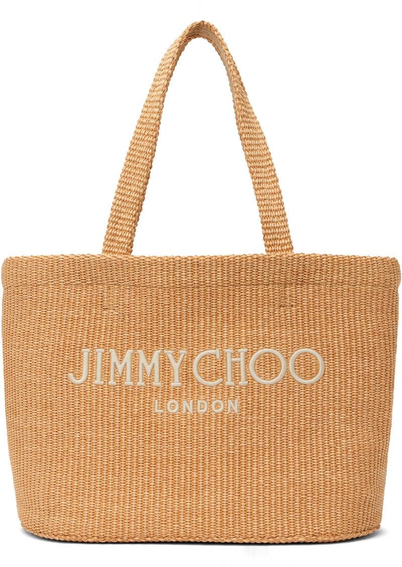 Jimmy Choo Beige Beach East-West Tote