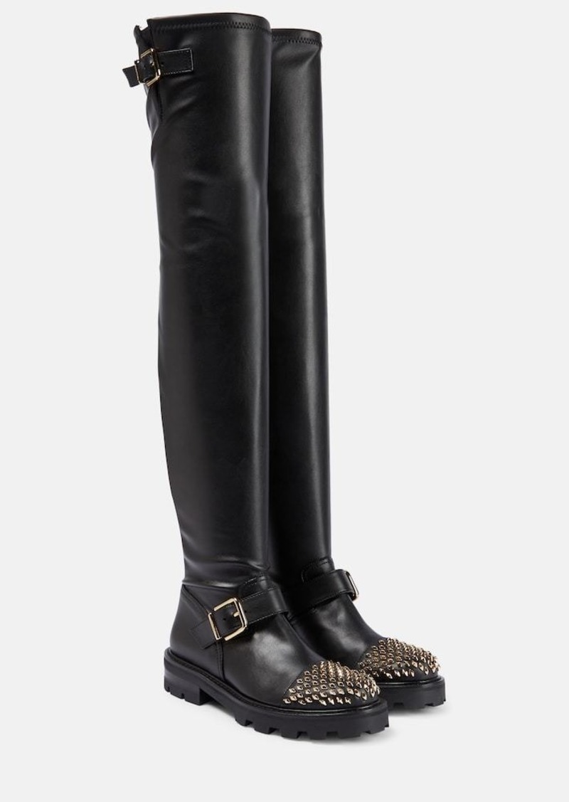 Jimmy Choo Biker II leather over-the-knee boots