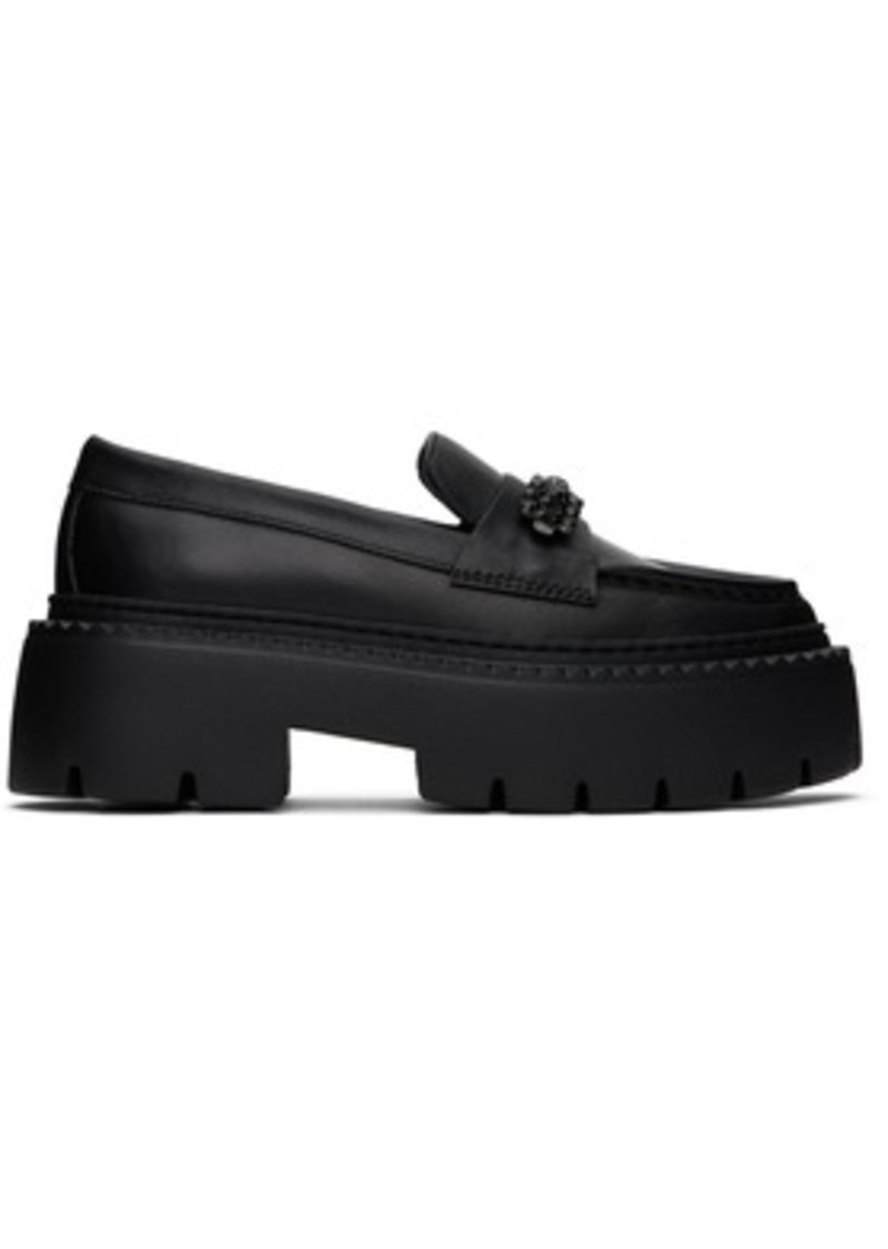 Jimmy Choo Black Bryer Flat Loafers