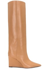 Jimmy Choo Blake 85 Leather Wedge Boot