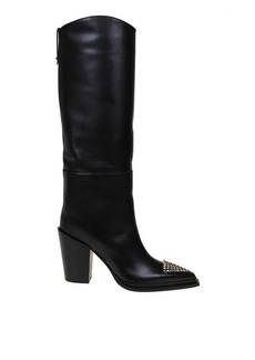 JIMMY CHOO BOOT IN SMOOTH LEATHER
