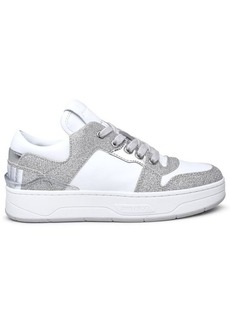 JIMMY CHOO Cashmere white leather sneakers