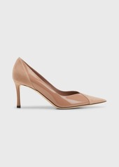 Jimmy Choo Cass 75mm Mixed Leather Pumps