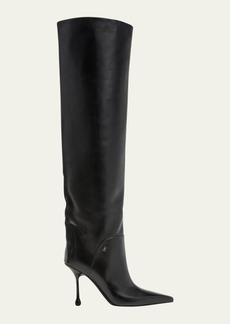 Jimmy Choo Cycas Leather Over-The-Knee Boots