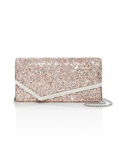 Jimmy Choo Emmie Glitter Embellished Clutch