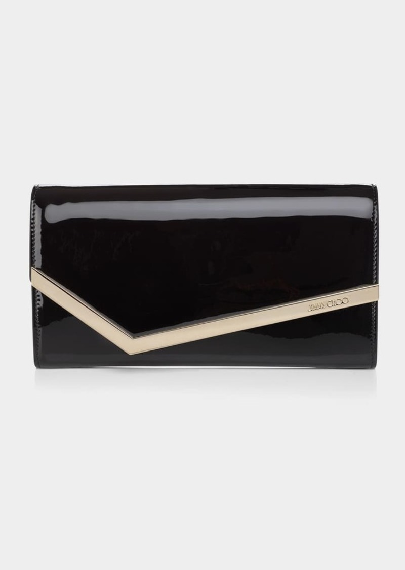 Jimmy Choo Emmie Patent Leather Clutch Bag