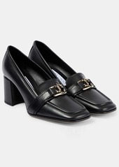 Jimmy Choo Evin 65 leather loafer pumps