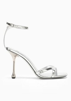Jimmy Choo Ixia 95 metallic silver sandal
