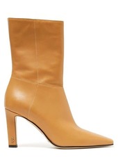 Jimmy Choo Merle 100 square-toe leather ankle boots