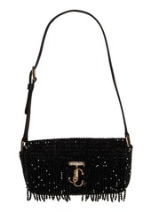 Jimmy Choo Mini Avenue Beaded Shoulder Bag