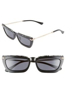 Jimmy Choo Vela 55mm Flat Top Sunglasses