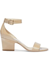 Jimmy Choo - Edina 65 patent-leather sandals - Neutral - EU 35