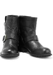 Jimmy Choo - Youth buckled crinkled-leather ankle boots - Black - EU 34