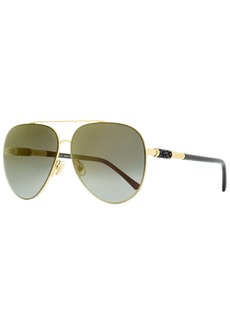 Jimmy Choo Women's Aviator Sunglasses Gray/S RHLFQ Gold/Black 63mm