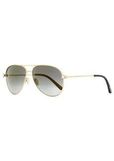 Jimmy Choo Women's Aviator Sunglasses Sansa/S J5GFQ Gold/Black 58mm