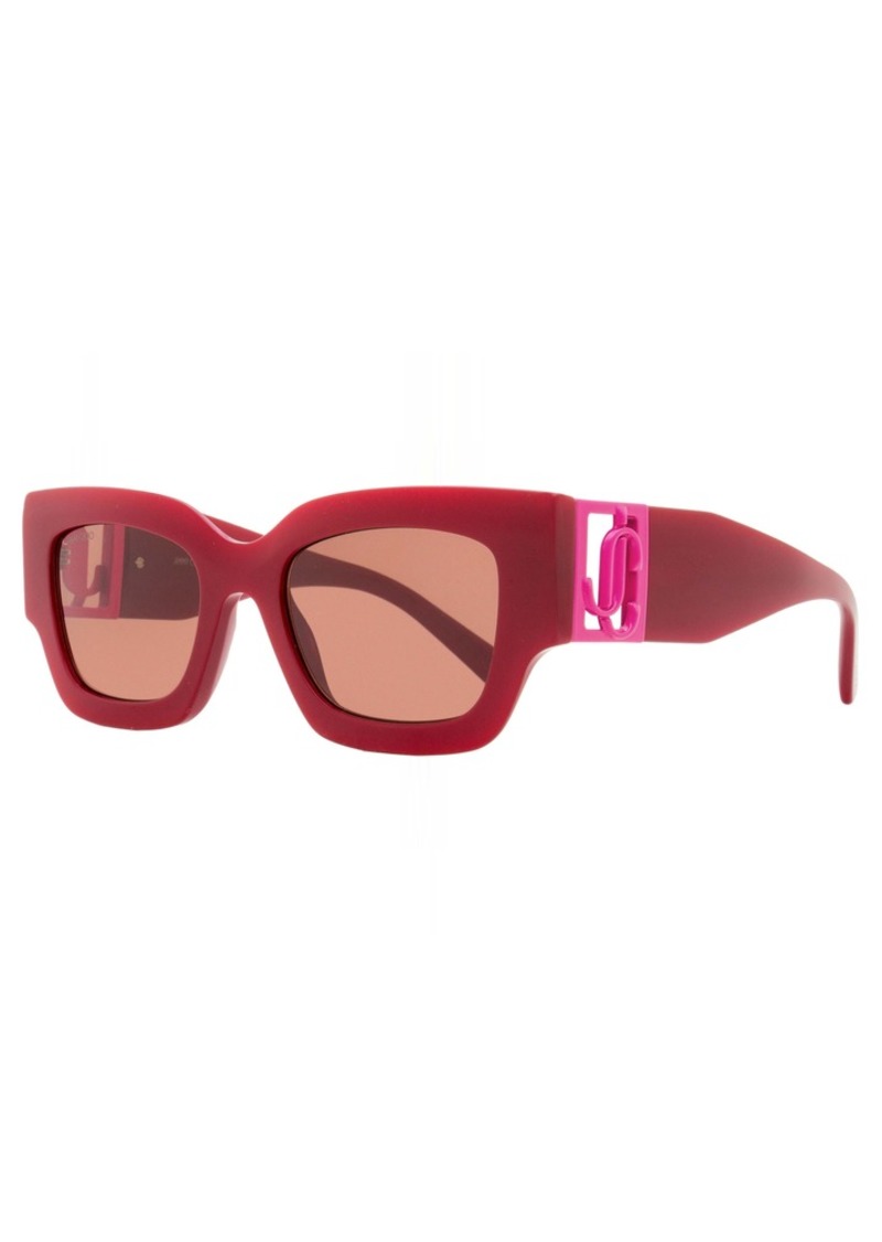 Jimmy Choo Women's Rectangular Sunglasses Nena C9A4S Red/Pink 51mm