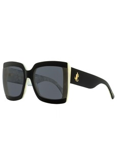 Jimmy Choo Women's Square Sunglasses Renee 9HTIR Black/Ivory 61mm
