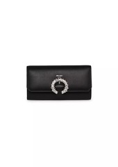 Jimmy Choo Lambskin Wallet With Chain