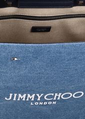 Jimmy Choo Logo Denim Tote Bag