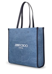 Jimmy Choo Logo Denim Tote Bag