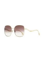 Jimmy Choo Mamie oversize-frame sunglasses