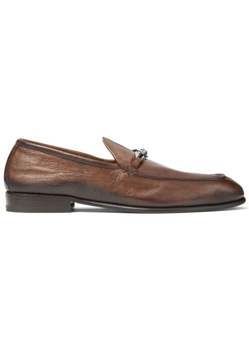 Jimmy Choo Marti Reverse leather loafers