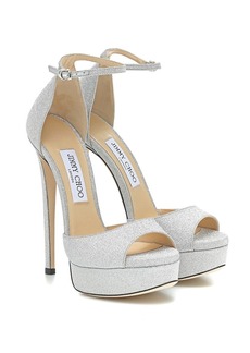 Jimmy Choo Max 150 glitter sandals