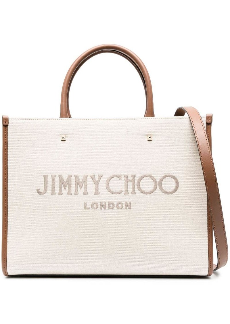 Jimmy Choo medium Avenue canvas tote bag